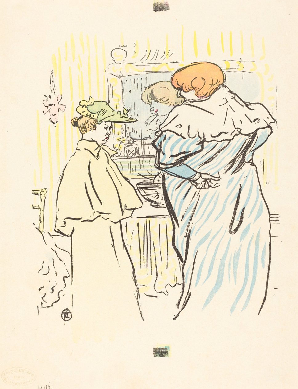 Two Women Before a Mirror by Henri de Toulouse Lautrec