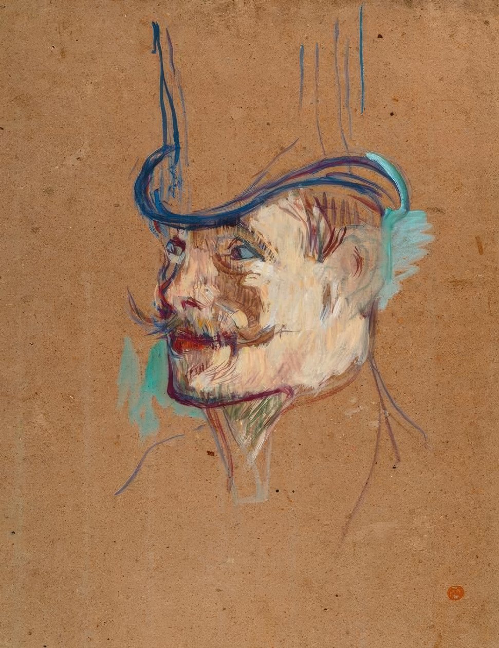 William Warrener at the Moulin Rouge by Henri de Toulouse Lautrec