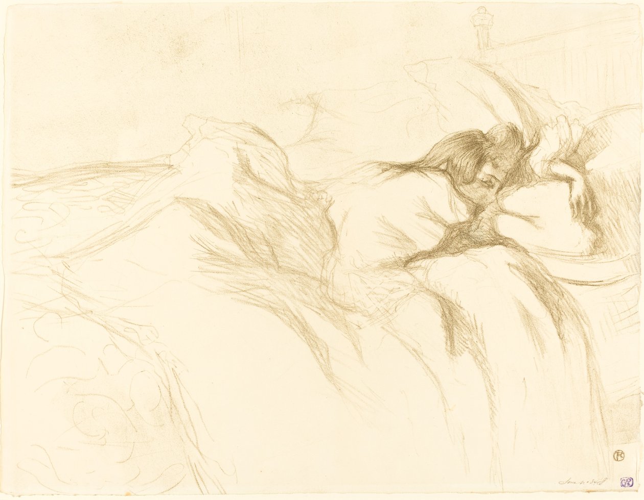 Woman Asleep by Henri de Toulouse Lautrec