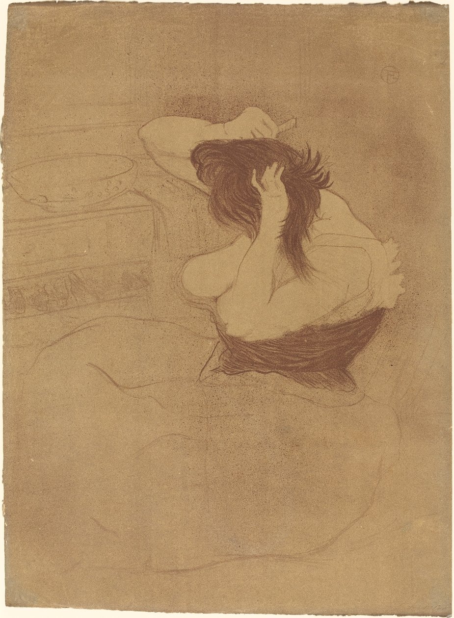 Woman Combing Her Hair, 1896 by Henri de Toulouse Lautrec