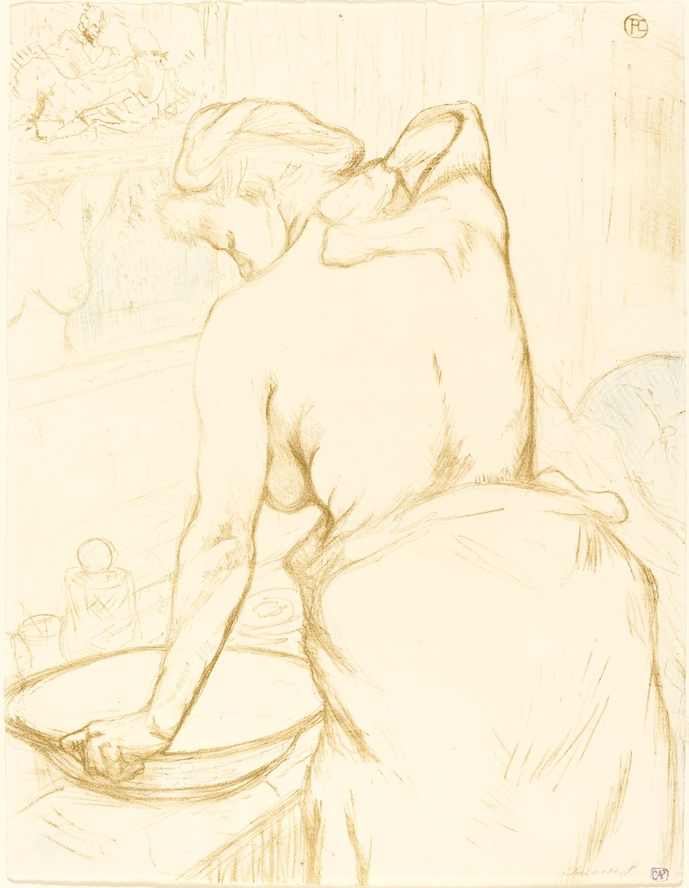 Woman Washing Herself, 1896 by Henri de Toulouse Lautrec