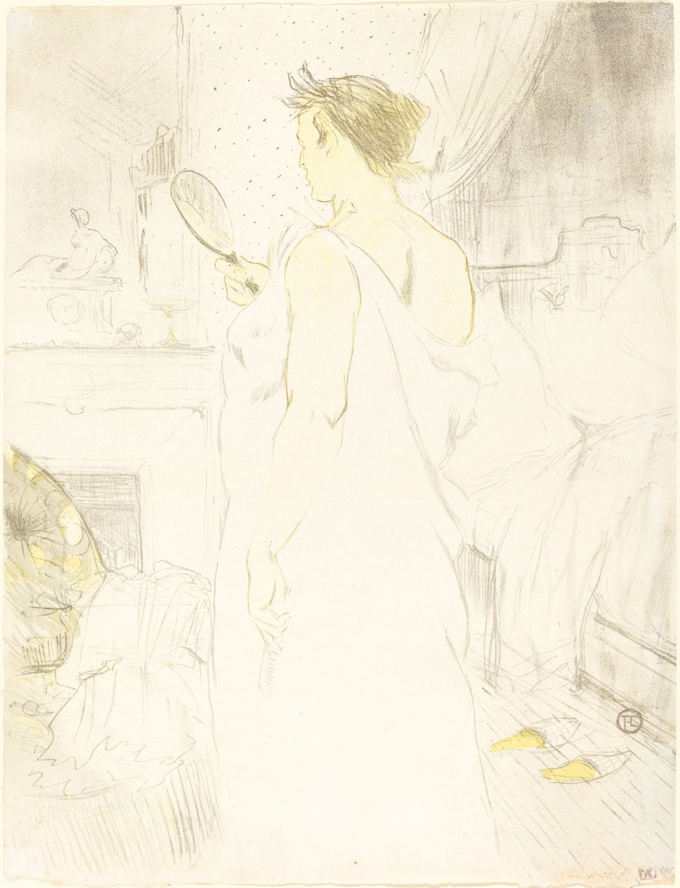 Woman at the Mirror by Henri de Toulouse Lautrec