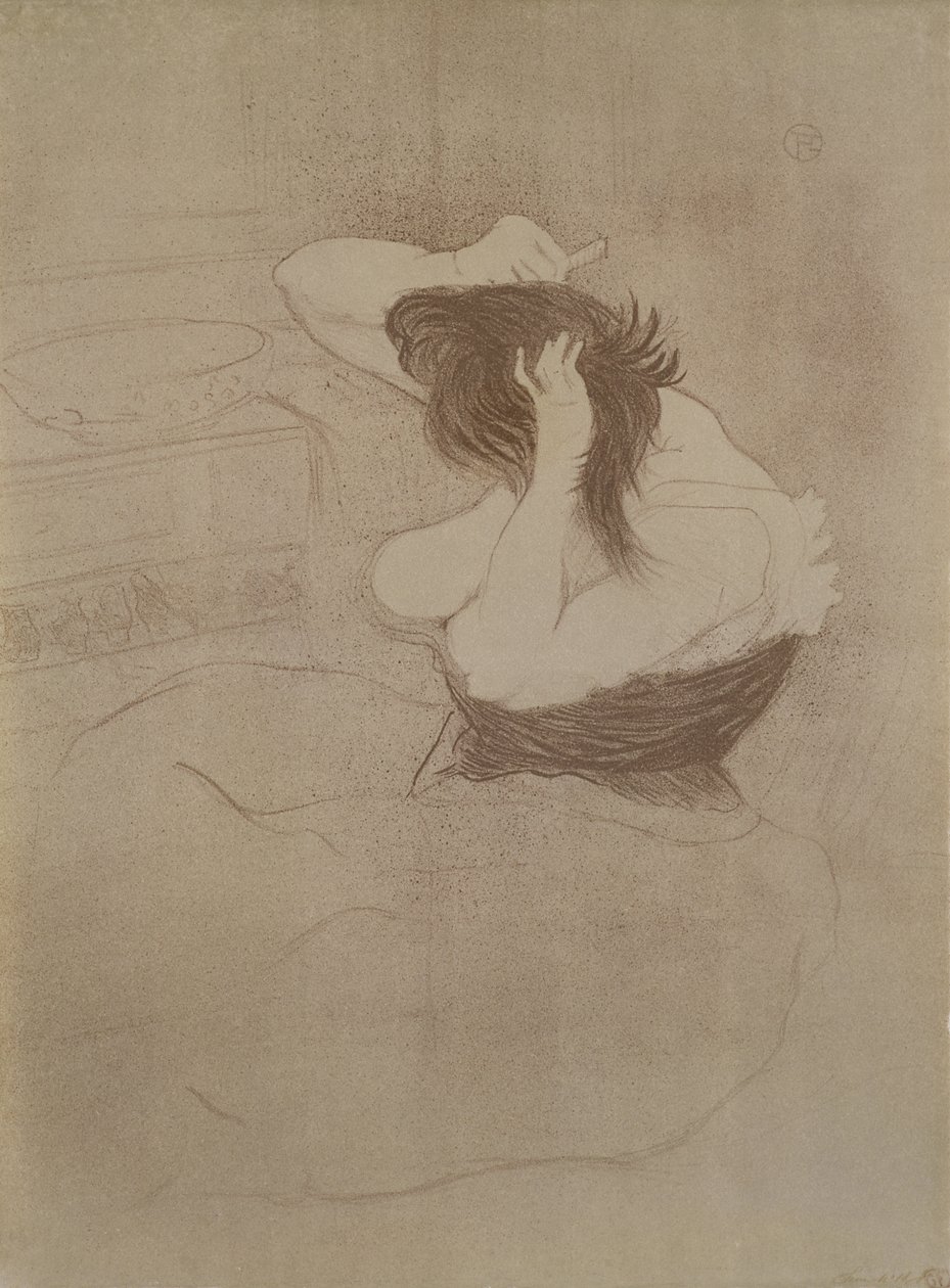 Woman Combing Her Hair (from 