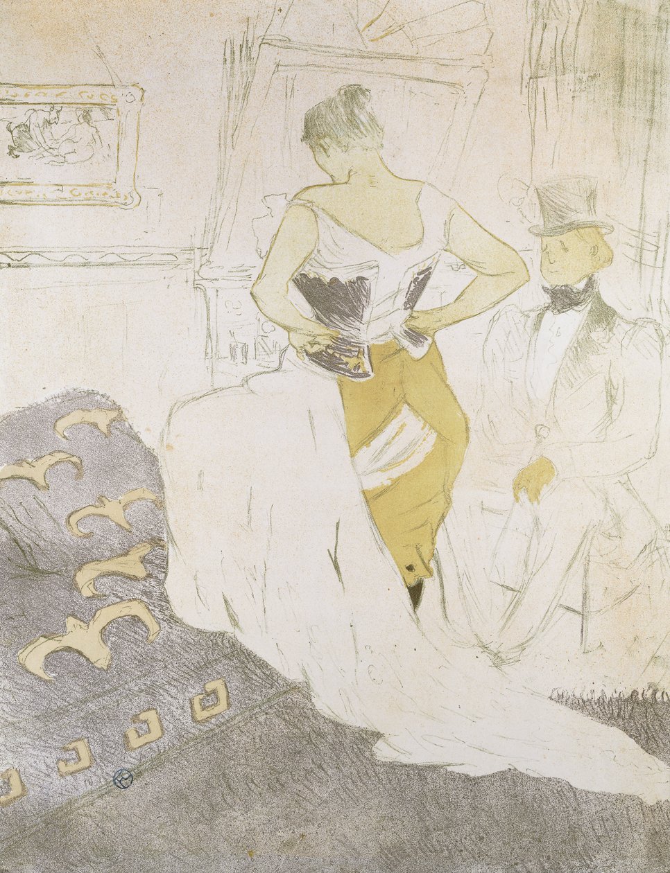Woman in a Corset, from Elles by Henri de Toulouse Lautrec