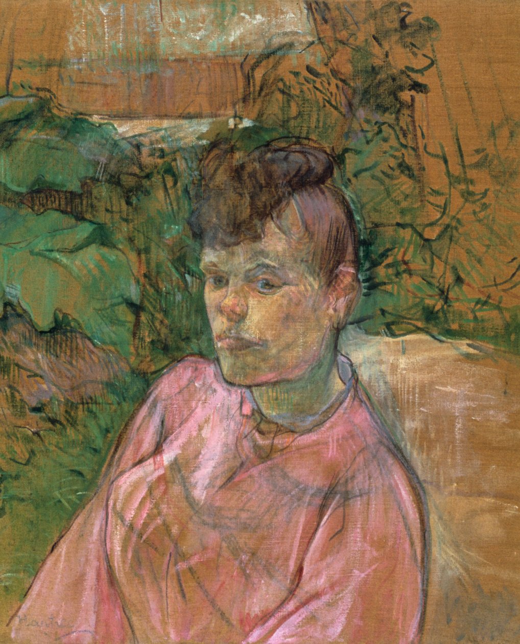 Woman in the Garden of Monsieur Forest, 1889-1891 by Henri de Toulouse Lautrec