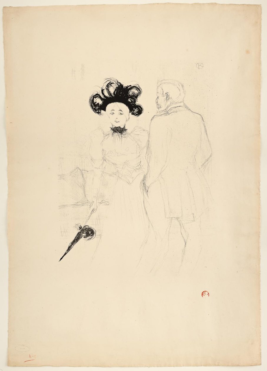 Yahne and Antoine, in The Difficult Age by Henri de Toulouse Lautrec