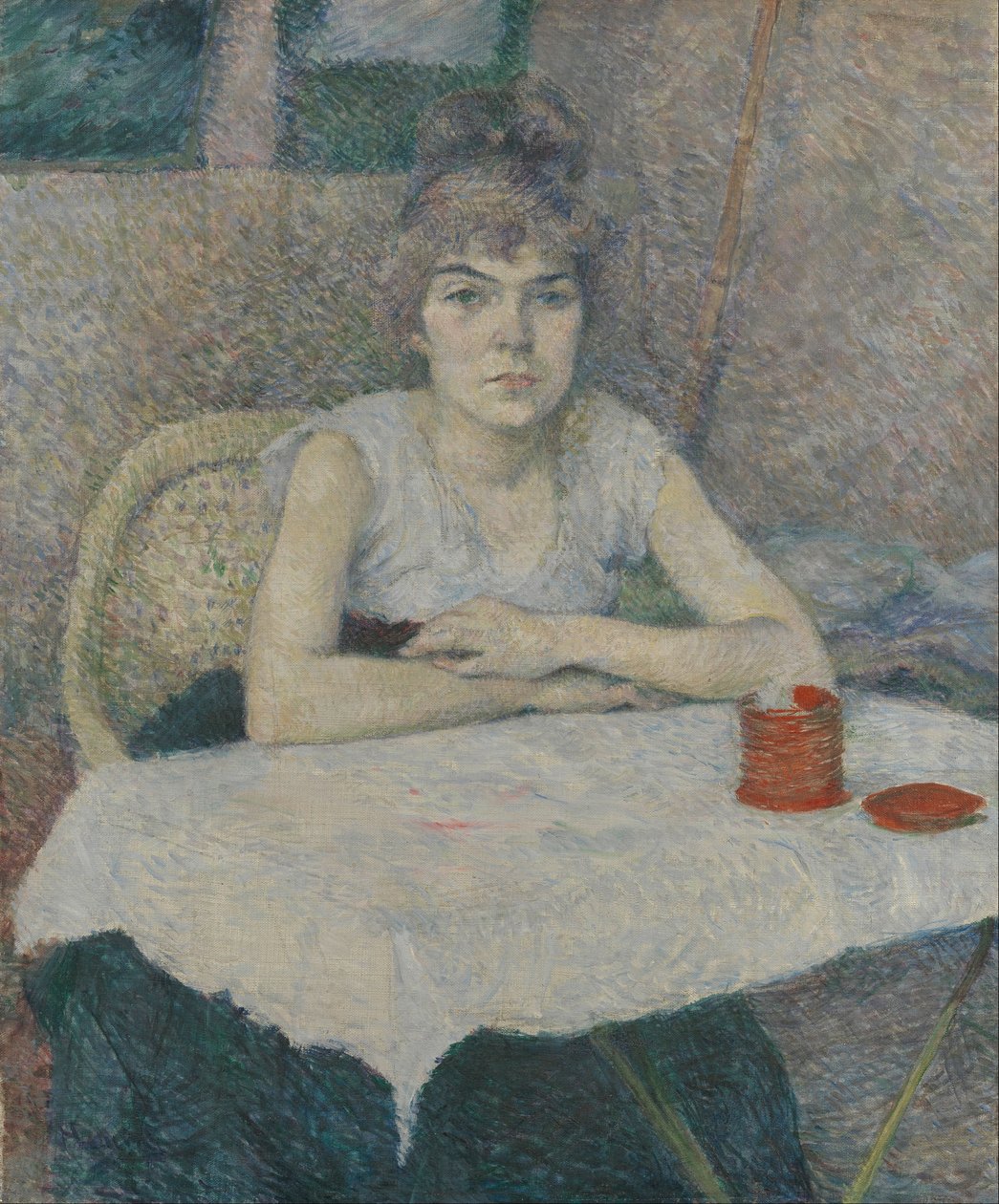 Young Woman at a Table, 