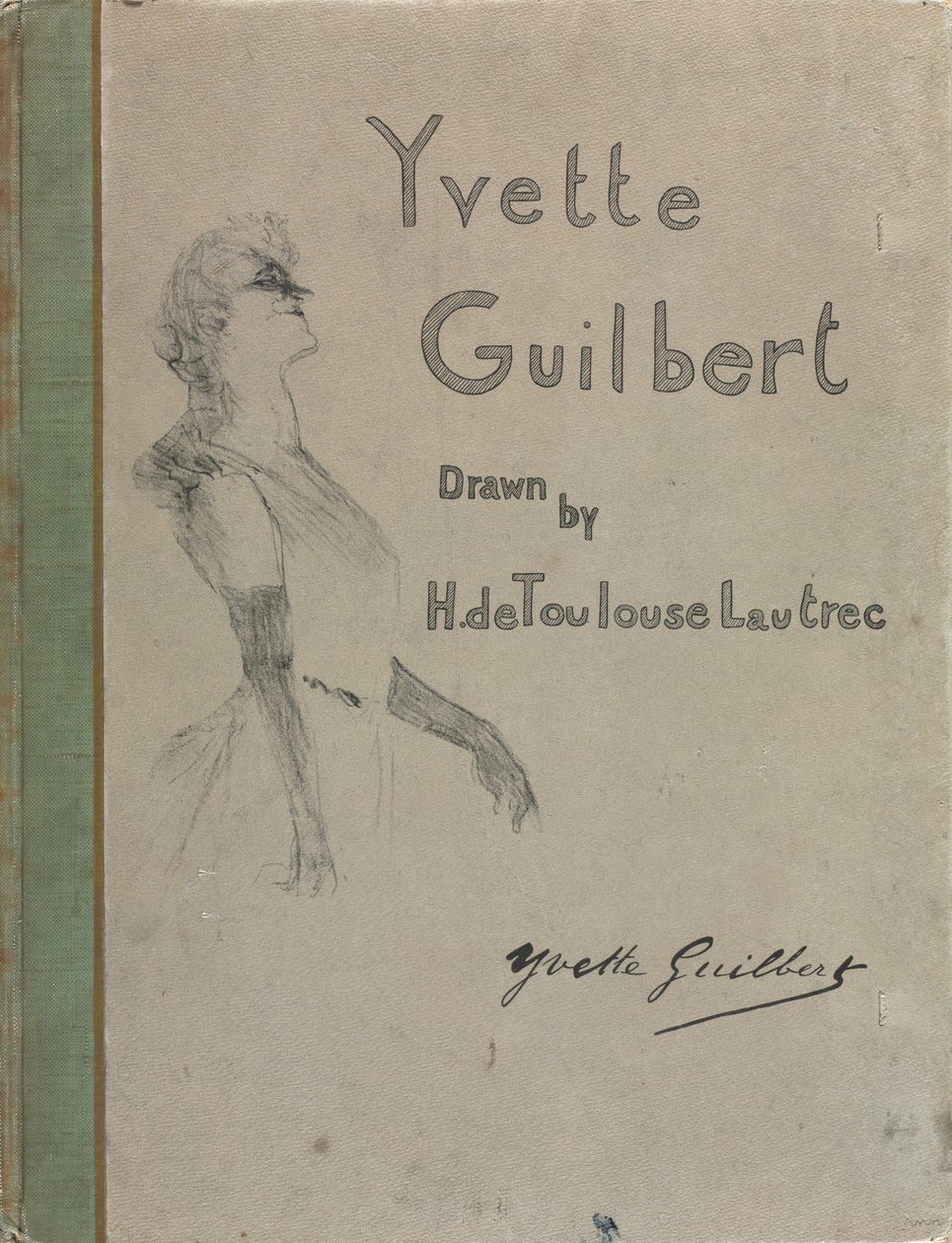 Yvette Guilbert-English Series: Cover by Henri de Toulouse Lautrec
