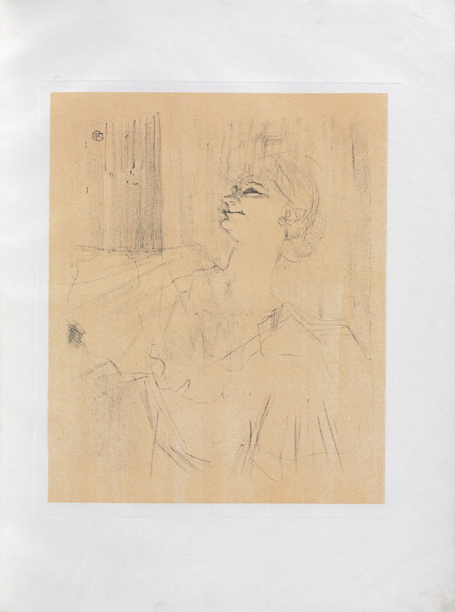 Yvette Guilbert-English Series: Menilmontant de Bruant by Henri de Toulouse Lautrec