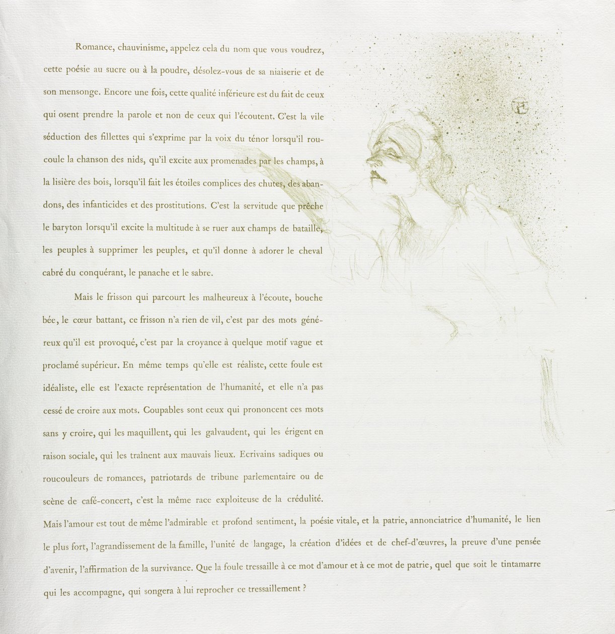 Yvette Guilbert - French Series: No. 12 by Henri de Toulouse Lautrec