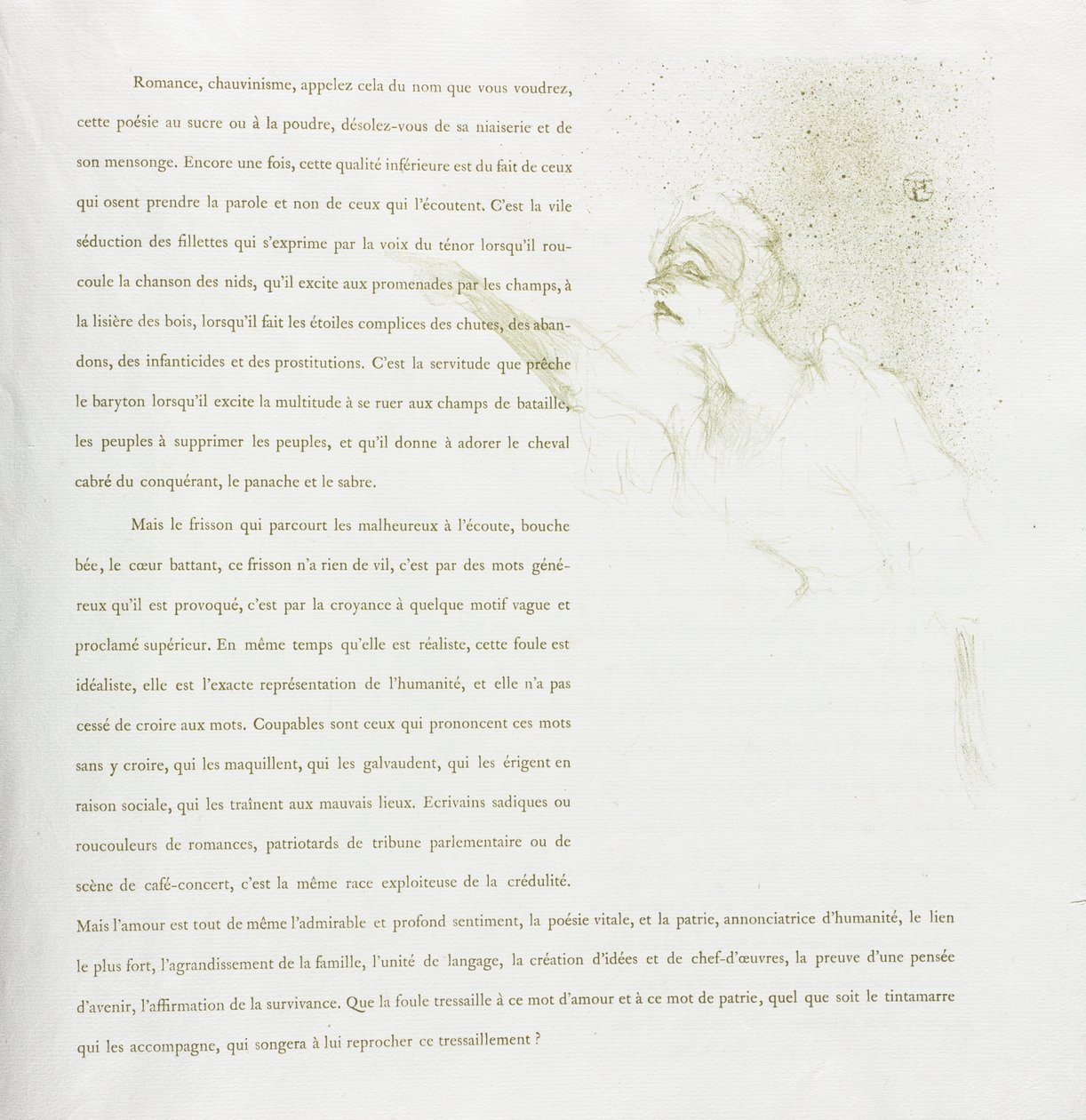 Yvette Guilbert-French Series: No. 12 by Henri de Toulouse Lautrec
