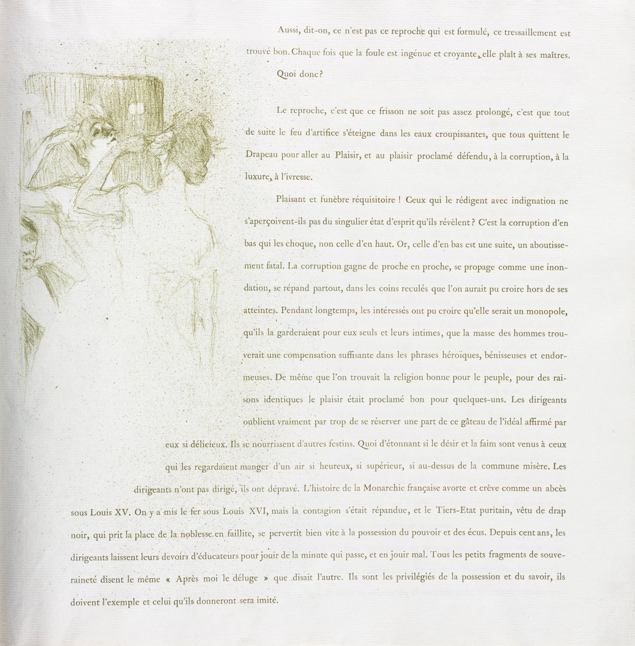 Yvette Guilbert-French Series: No. 13 by Henri de Toulouse Lautrec