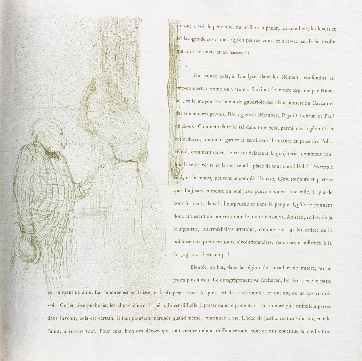 Yvette Guilbert - French Series: No. 15 by Henri de Toulouse Lautrec
