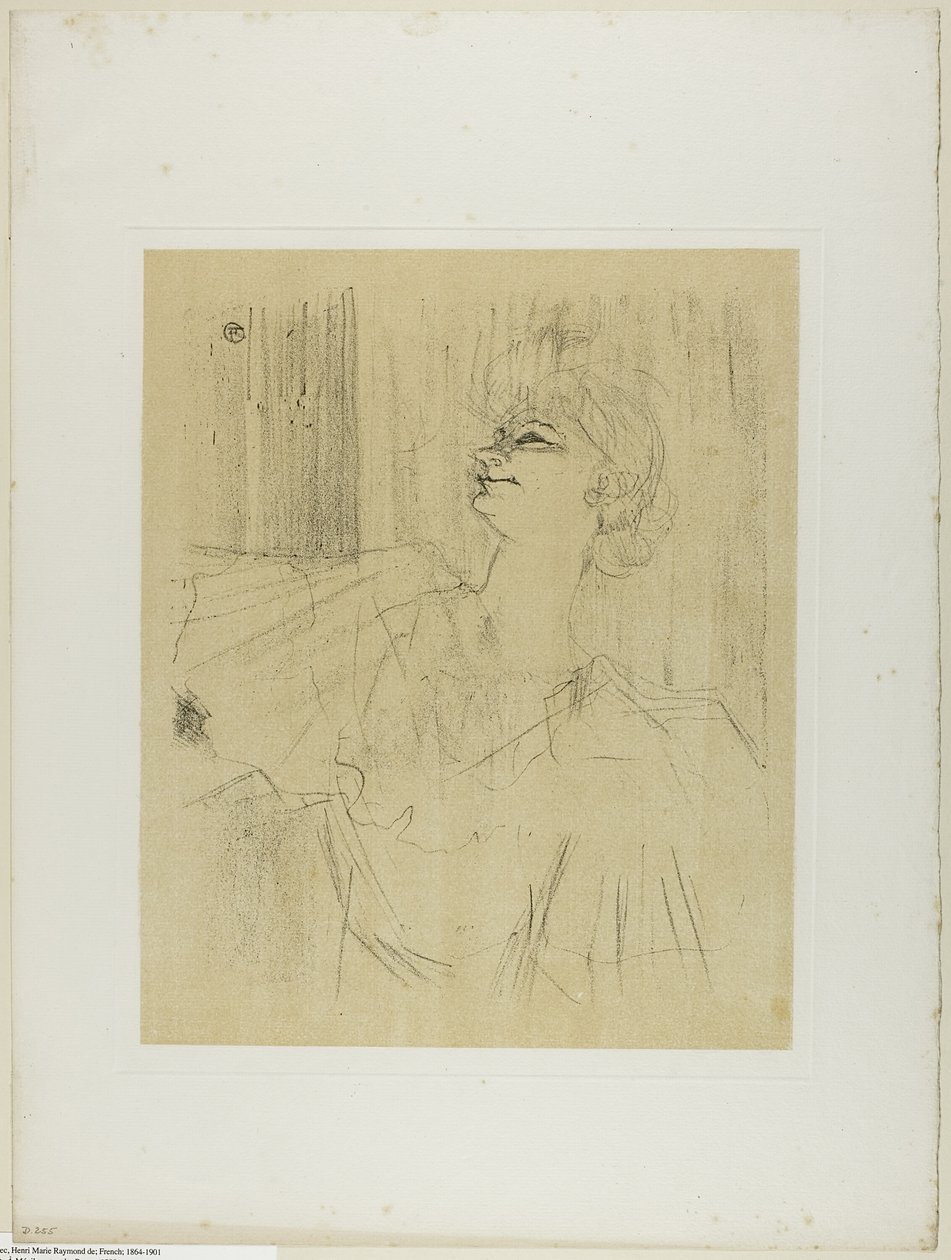 Yvette Guilbert—A Menilmontant de Bruant, from Yvette Guilbert by Henri de Toulouse Lautrec