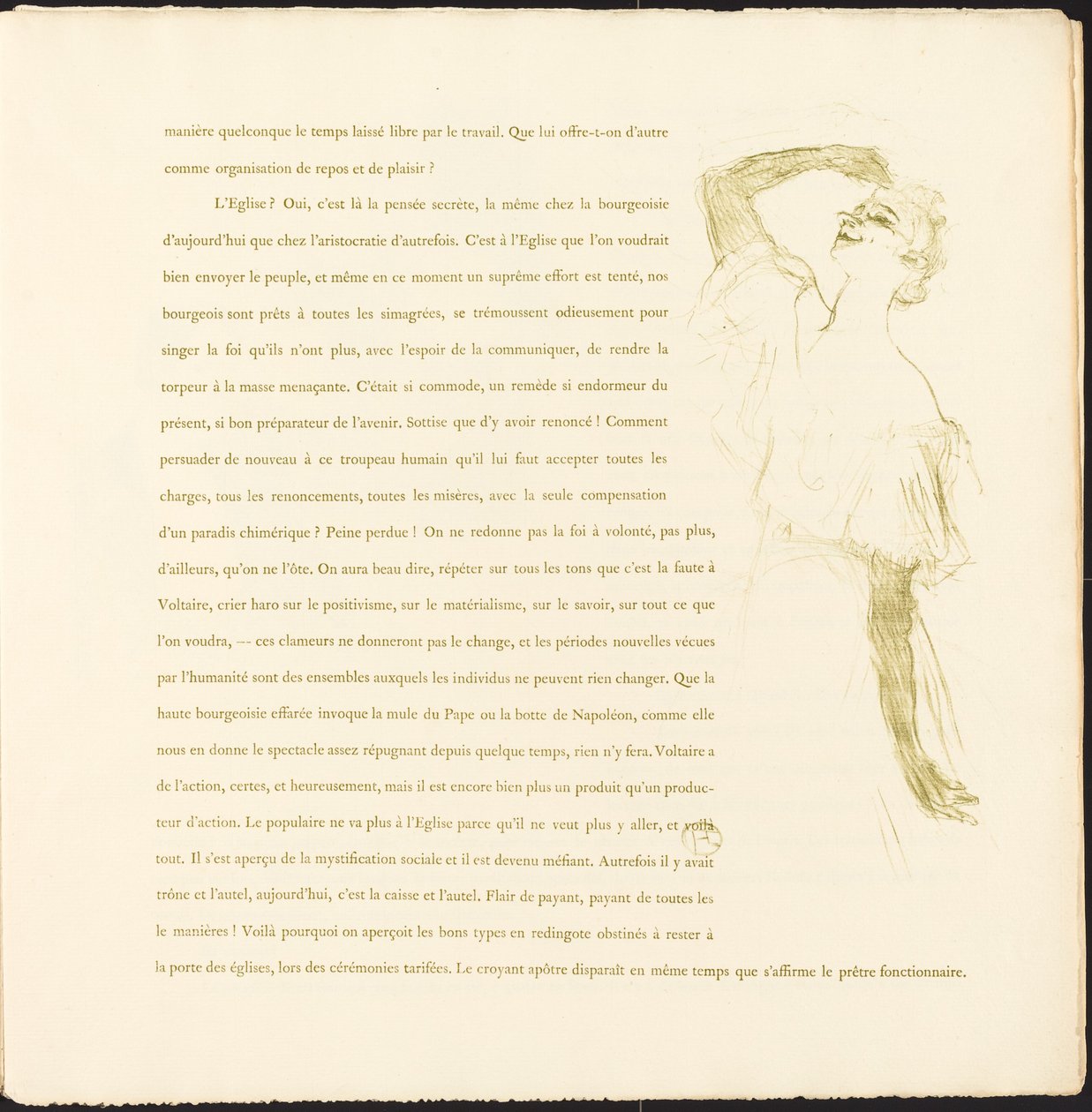 Yvette Guilbert by Henri de Toulouse Lautrec