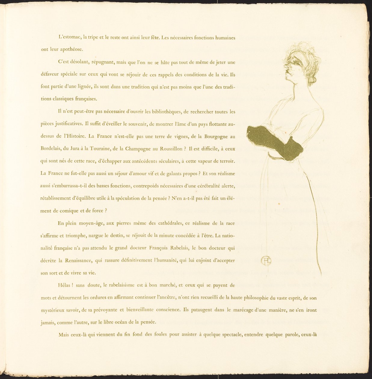 Yvette Guilbert by Henri de Toulouse Lautrec