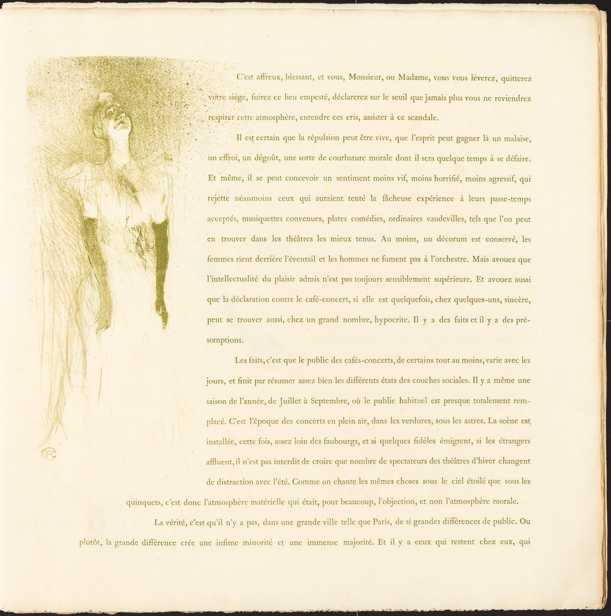 Yvette Guilbert by Henri de Toulouse Lautrec