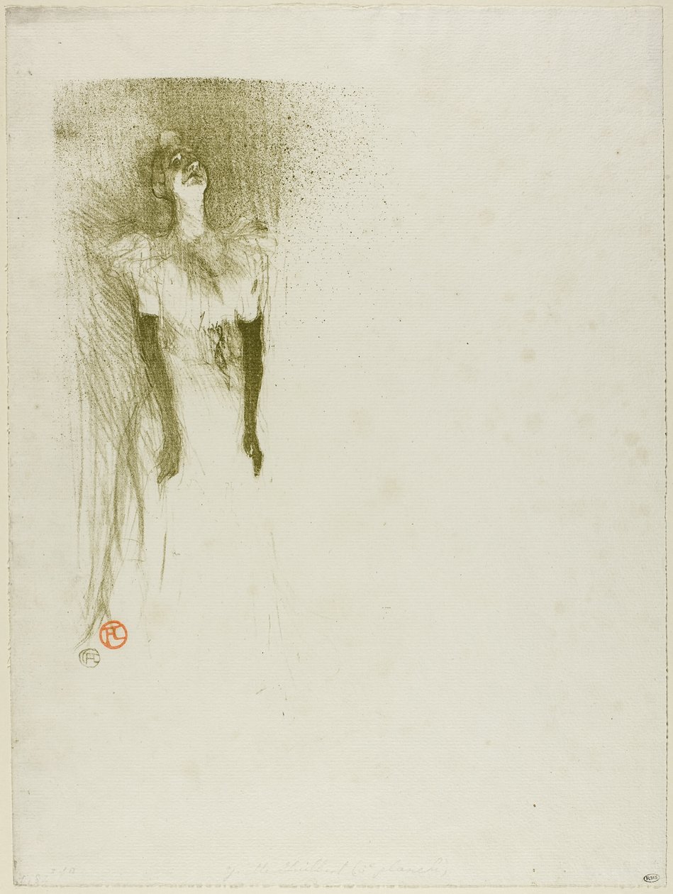 Yvette Guilbert by Henri de Toulouse Lautrec