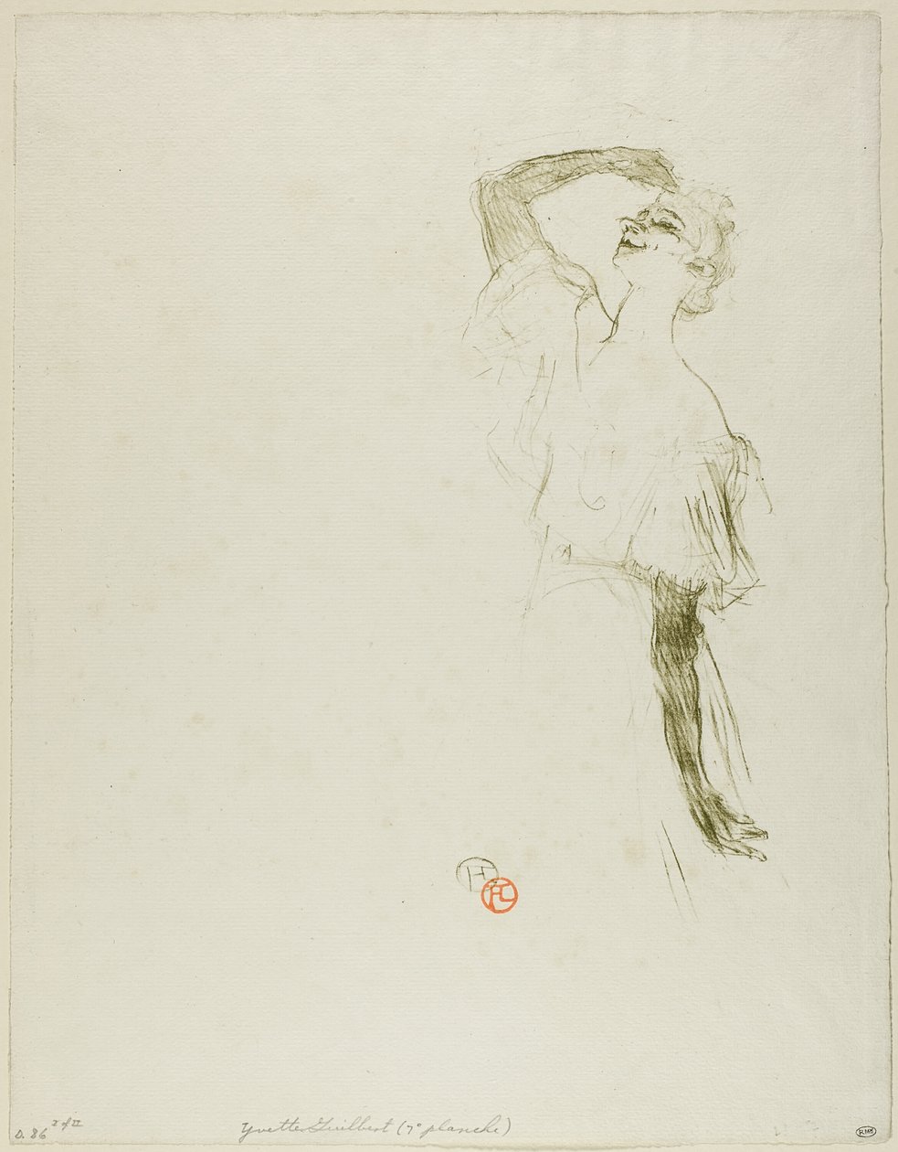 Yvette Guilbert by Henri de Toulouse Lautrec