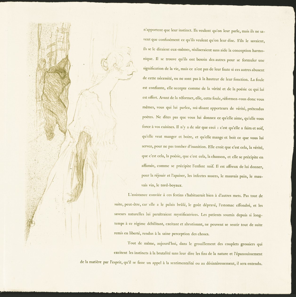 Yvette Guilbert by Henri de Toulouse Lautrec