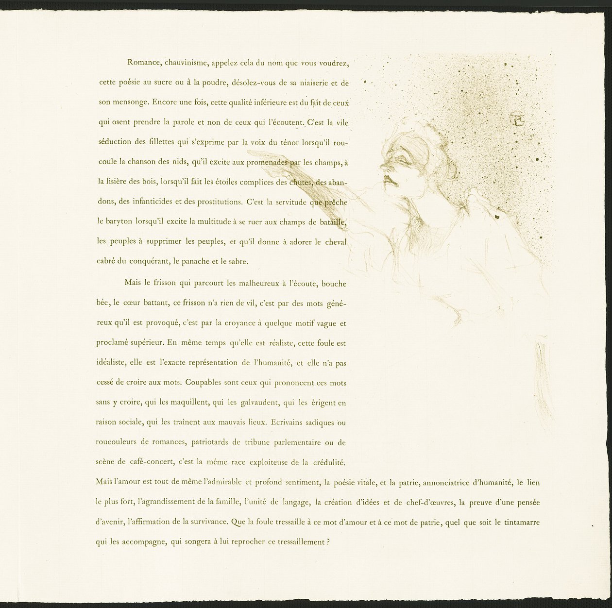 Yvette Guilbert by Henri de Toulouse Lautrec