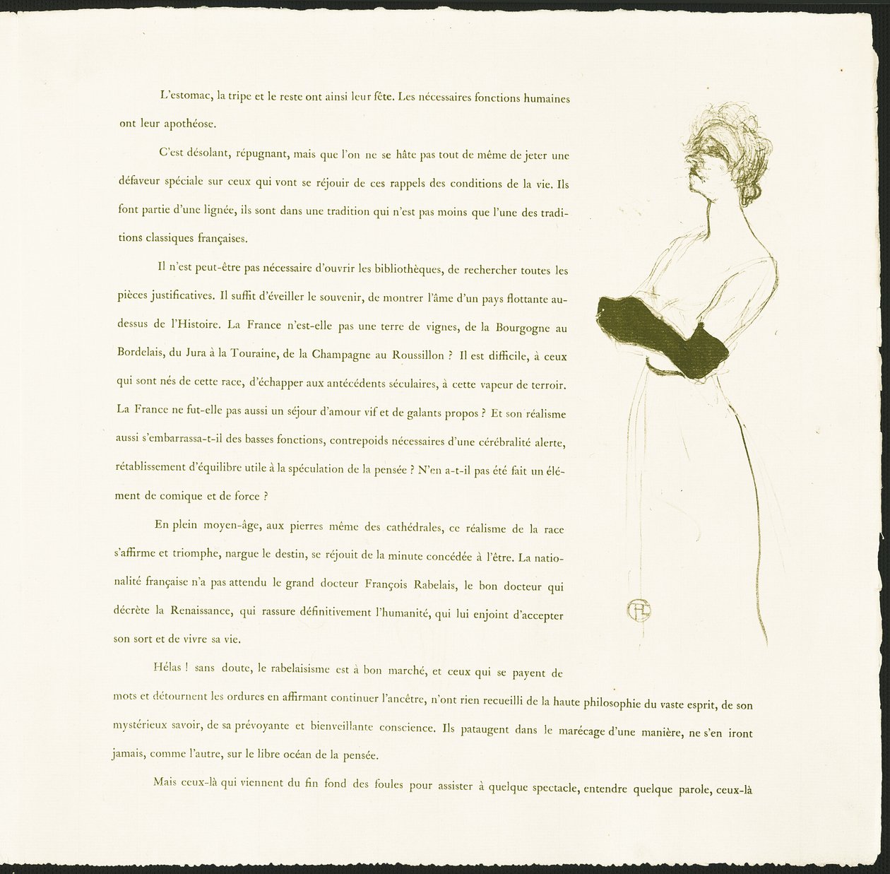 Yvette Guilbert by Henri de Toulouse Lautrec