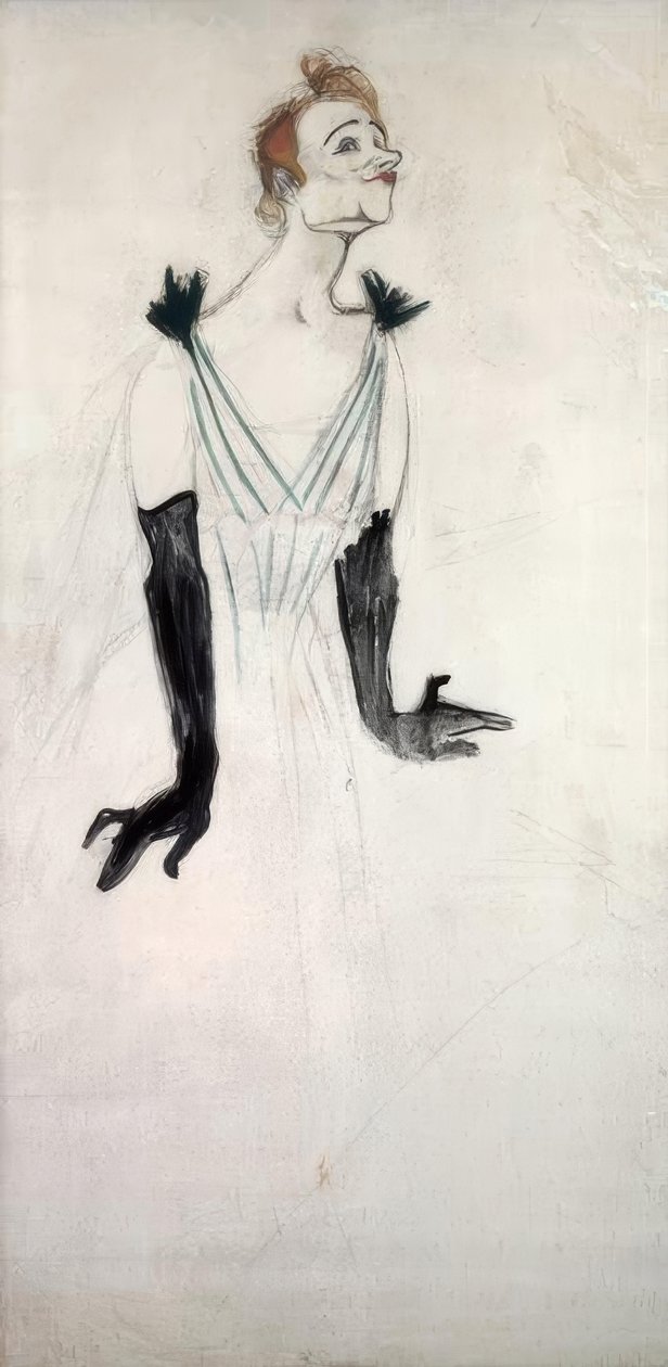 Yvette Guilbert by Henri de Toulouse Lautrec
