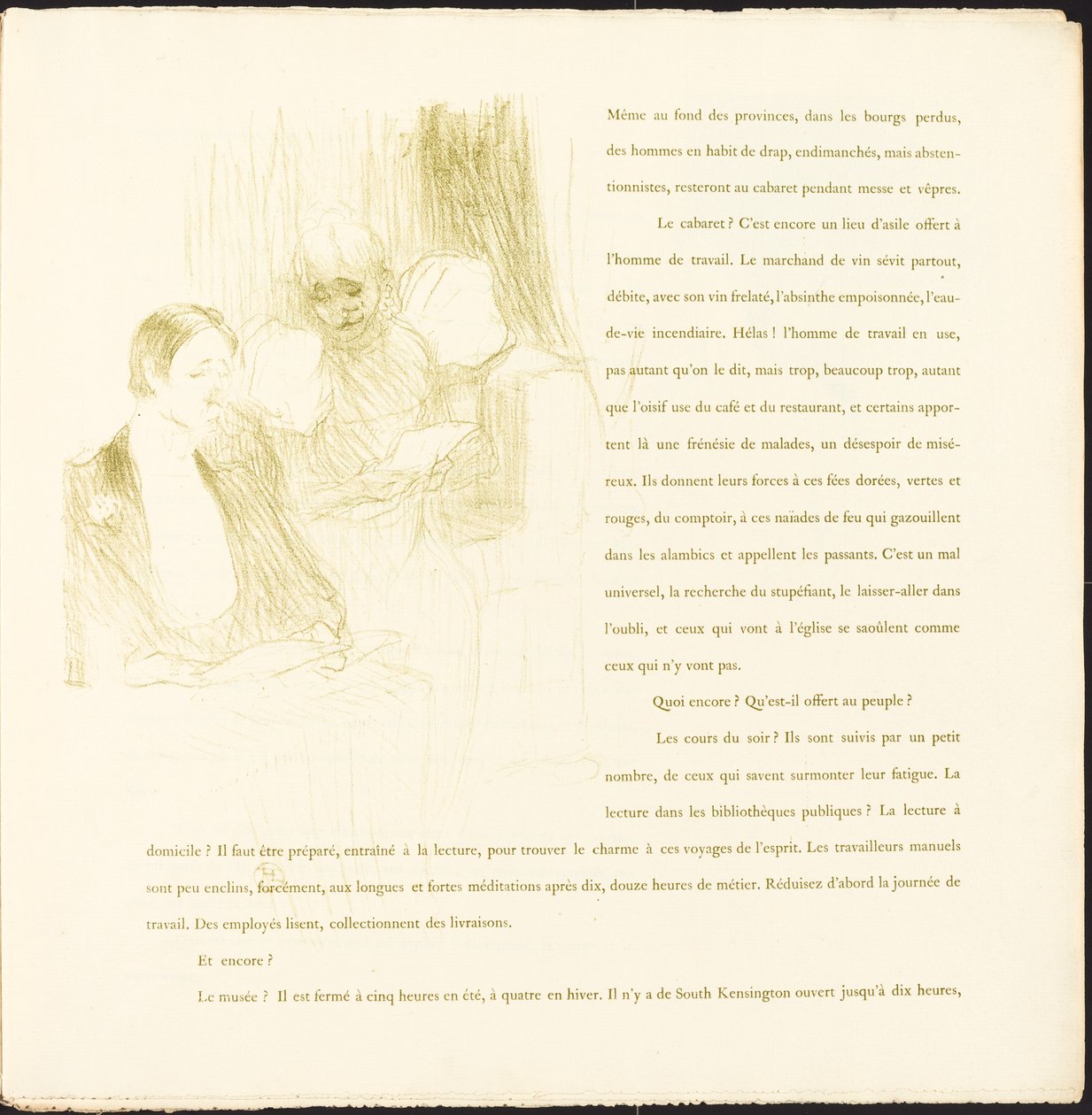 Yvette Guilbert by Henri de Toulouse Lautrec