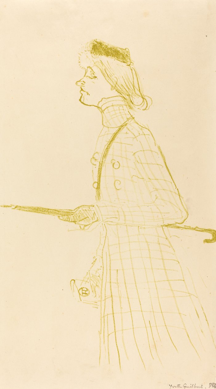 Yvette Guilbert, 1894 by Henri de Toulouse Lautrec