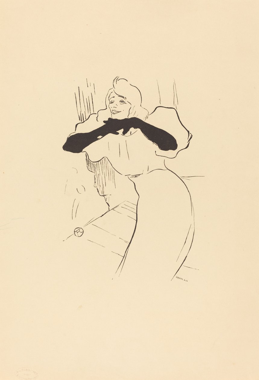 Yvette Guilbert: Linger, Longer, Loo by Henri de Toulouse Lautrec