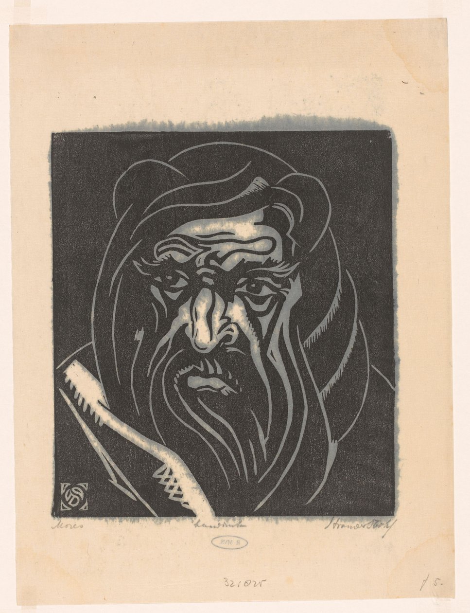 Moses by Henri van der Stok (signed by artist)