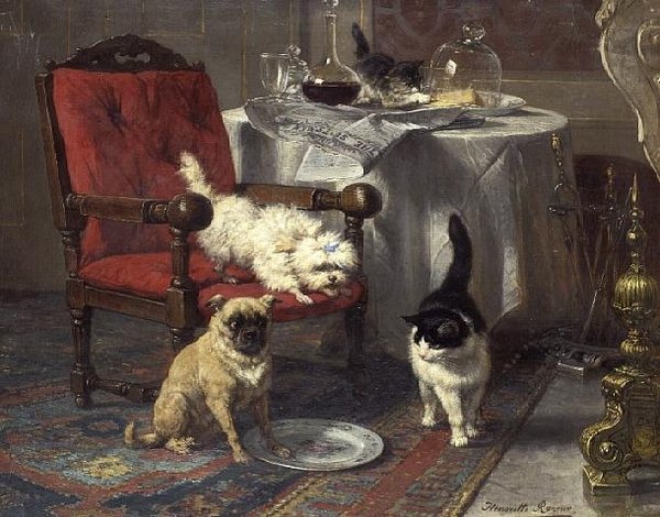 A Bit of Cheese by Henriëtte Ronner Knip