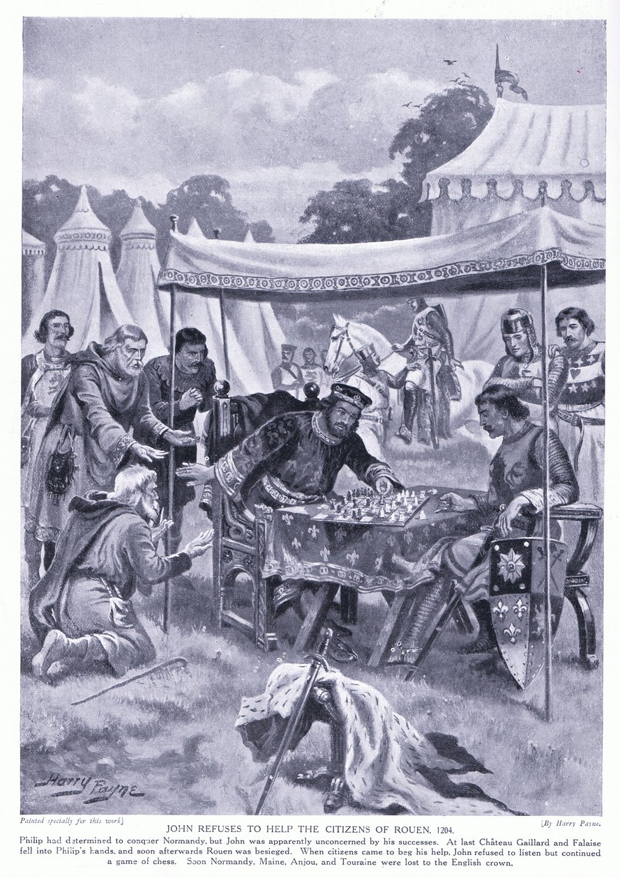John refuses to help the citizens of Rouen AD1204 by Henry A. Payne