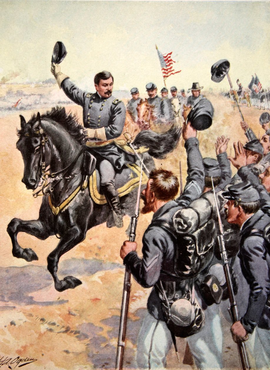 General McClellan at the Battle of Antietam, September 17th 1862 by Henry Alexander Ogden