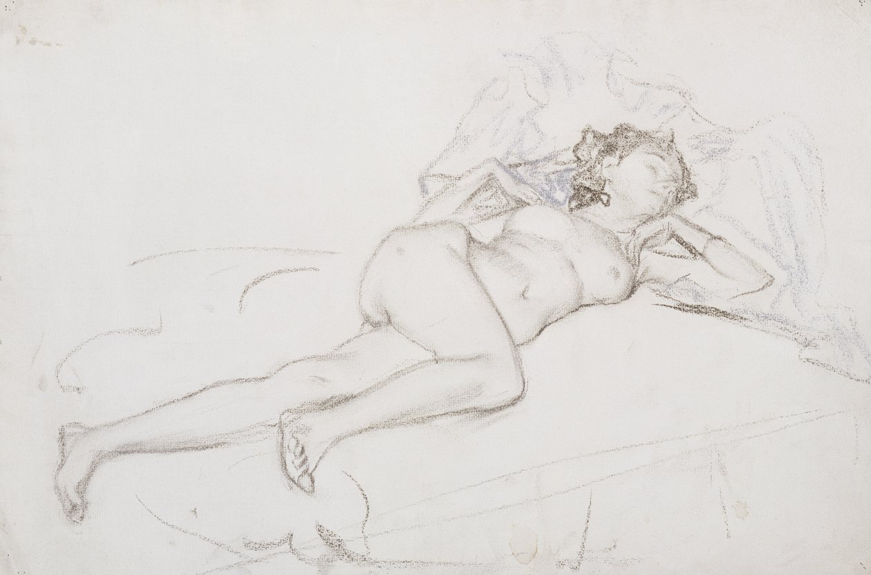 A Sleeping Nude by Henry Bryson Burroughs