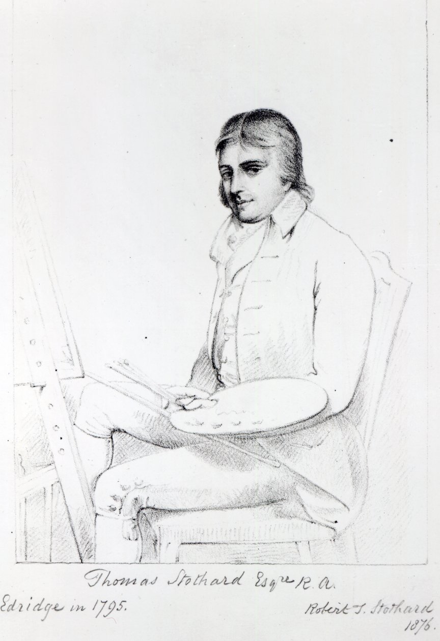 Thomas Stothard Esq. RA, engraved by Robert J. Stothard, 1876 by Henry Edridge
