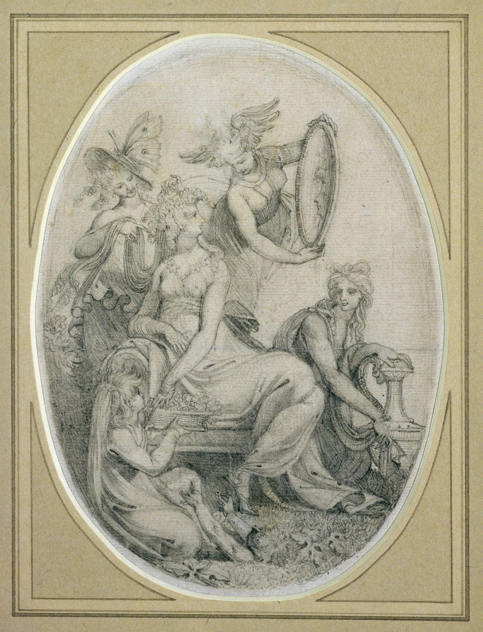 Drawing for the frontispiece of 