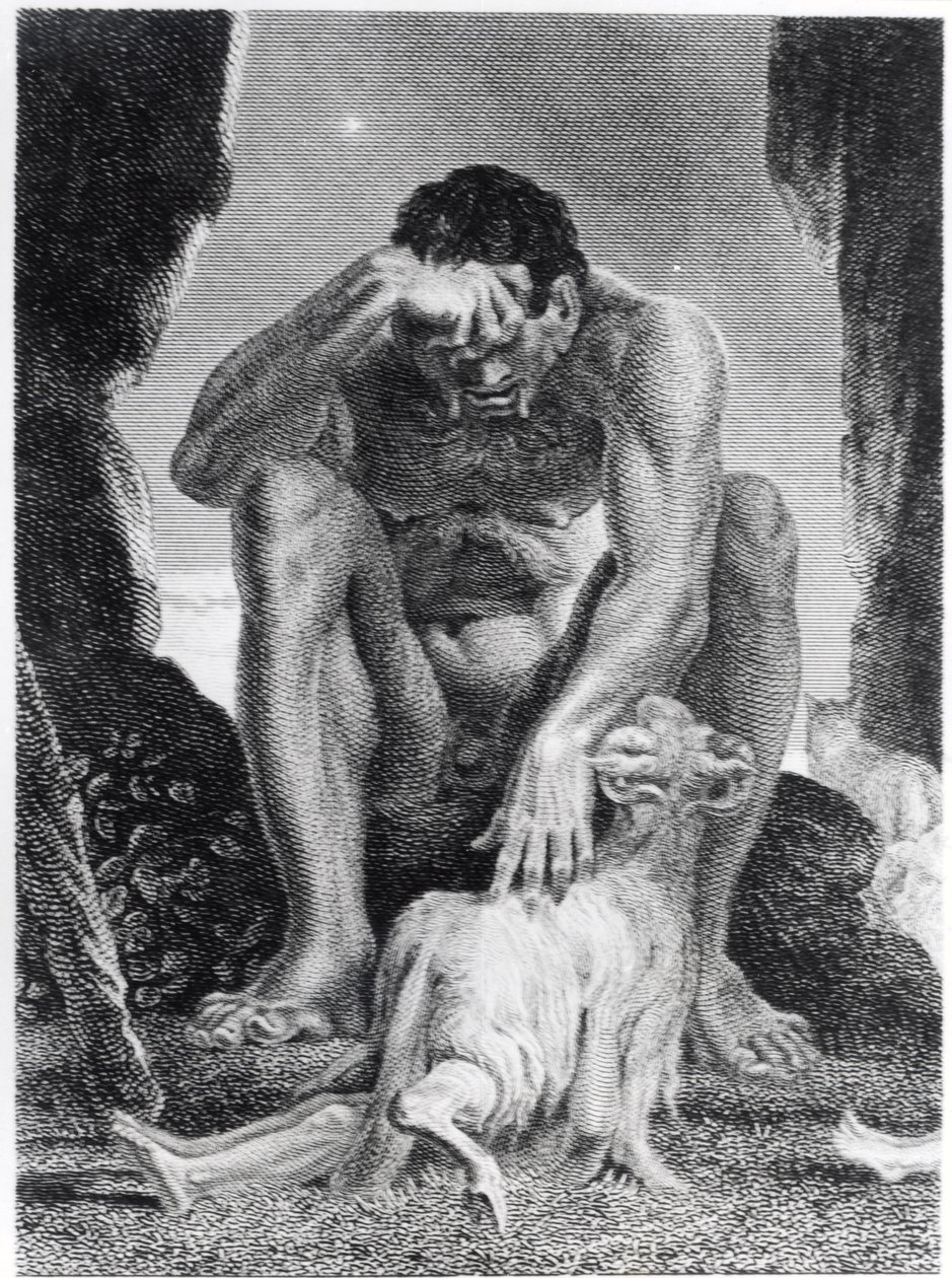 Ulysses Escaping from Polyphemus the Cyclops, engraved by I.G. Walker, 1808 by Johann Heinrich Füssli