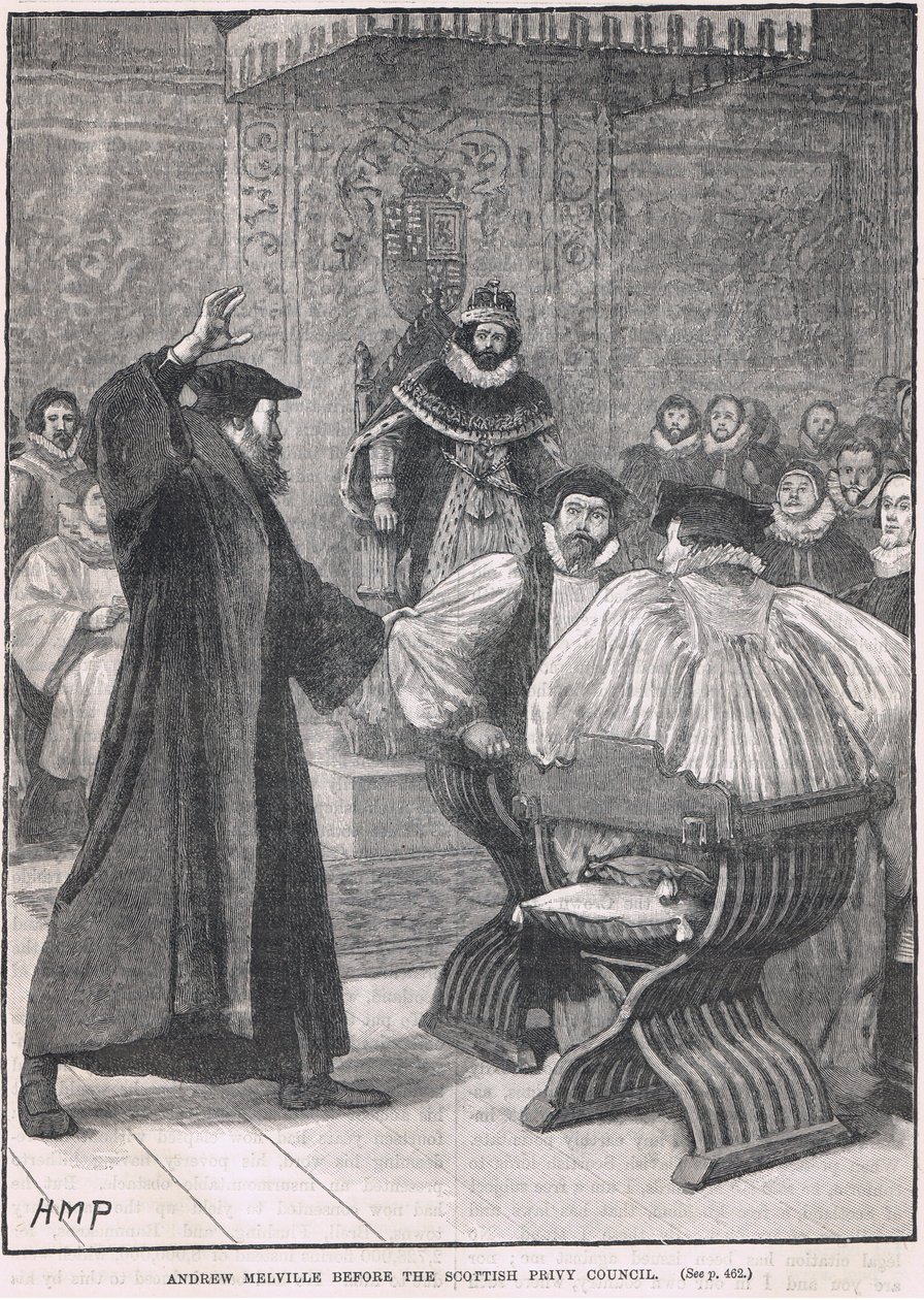 Andrew Melville before the Scottish Privy Council 1605 by Henry Marriott Paget