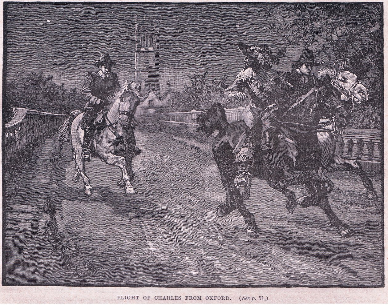 Flight of Charles I from Oxford AD 1646 by Henry Marriott Paget