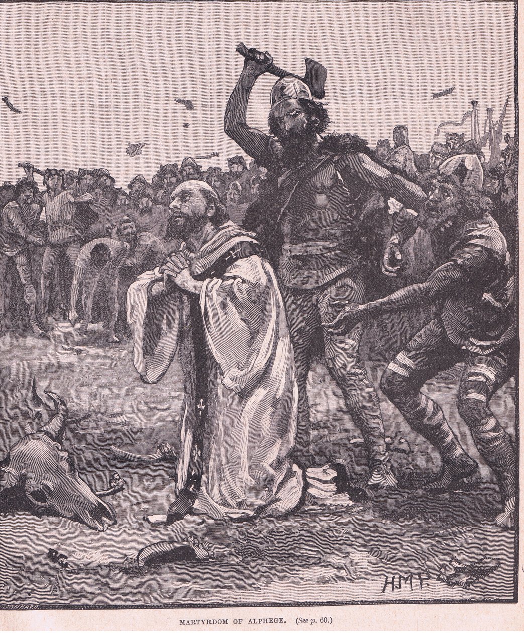 Martyrdom of Alphege AD 1012 by Henry Marriott Paget