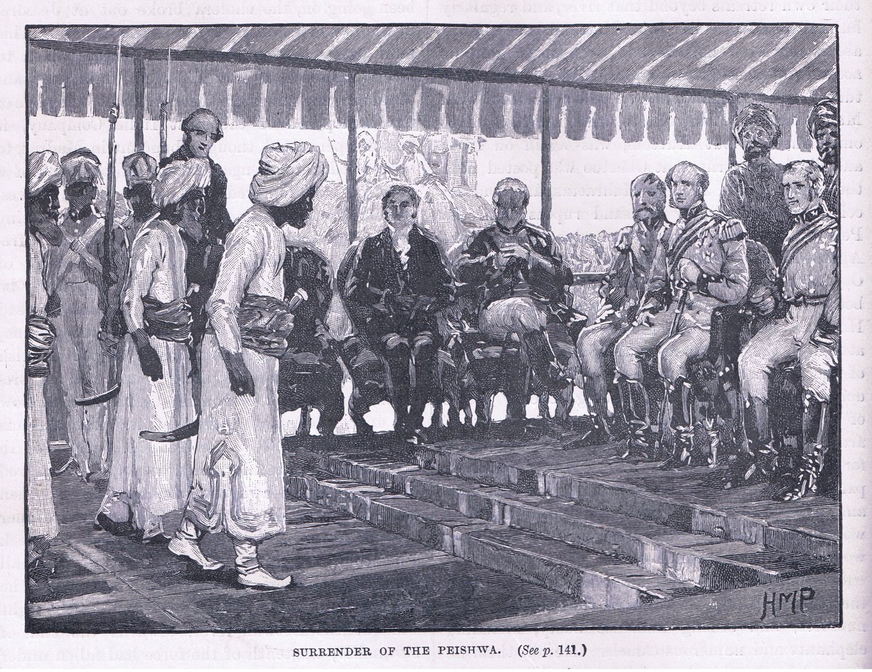 Surrender of the Peishwa by Henry Marriott Paget