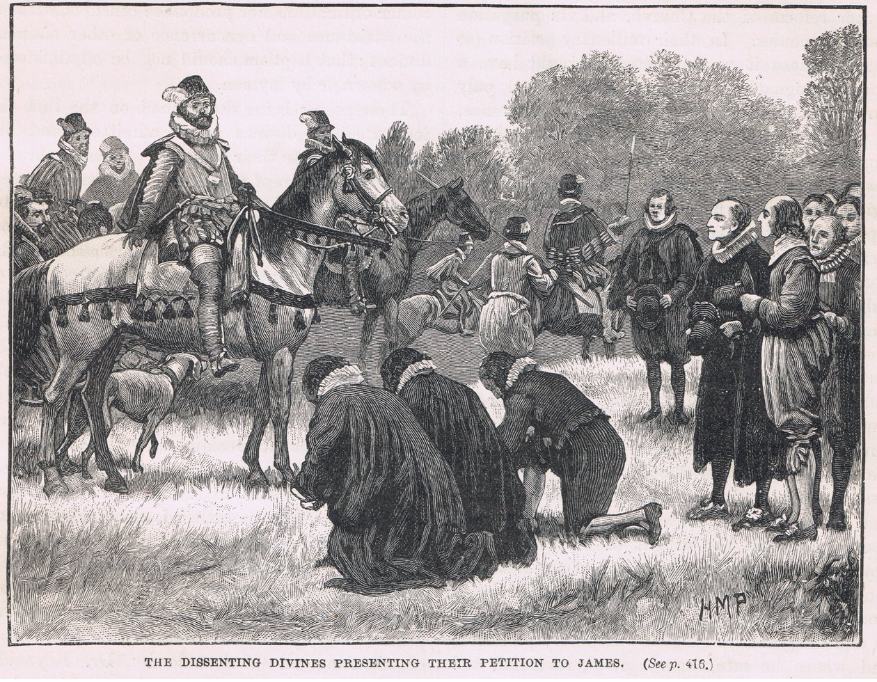 The Dissenting Divines Presenting Their Petition to James 1603 by Henry Marriott Paget