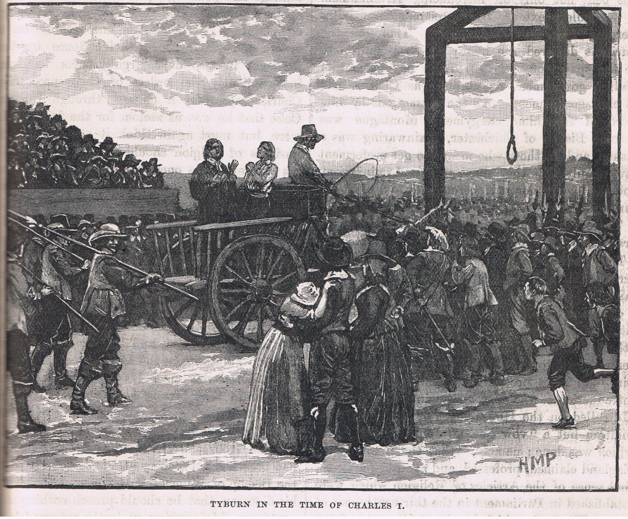 Tyburn at the time of Charles I by Henry Marriott Paget