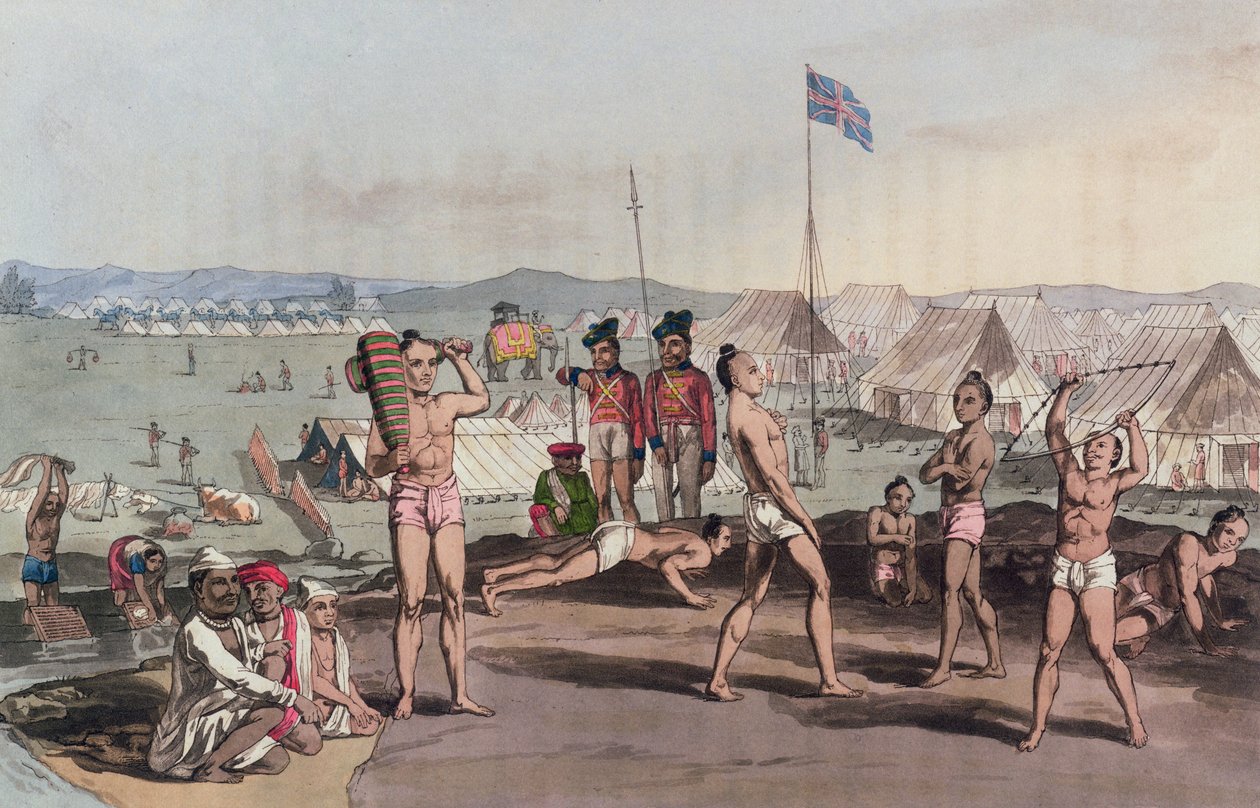 An Ukhara with a View of the British Residents Camp by Henry Moses