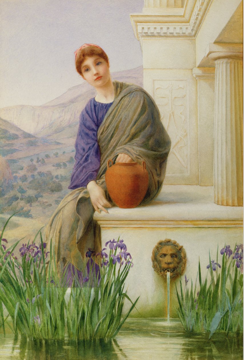 At the Fountain by Henry Ryland