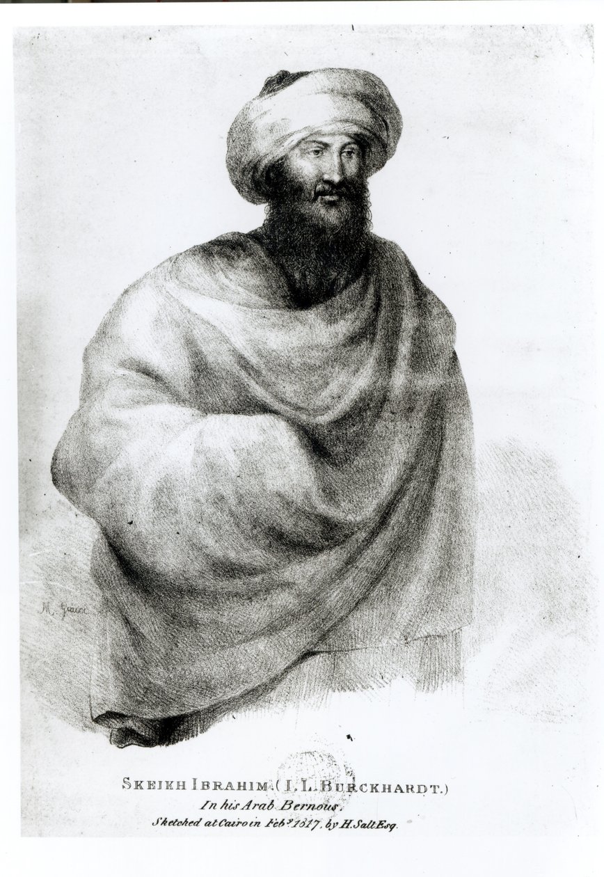 Portrait of Sheikh Ibrahim, or Johann Ludwig Burckhardt (1784-1817) by Henry Salt