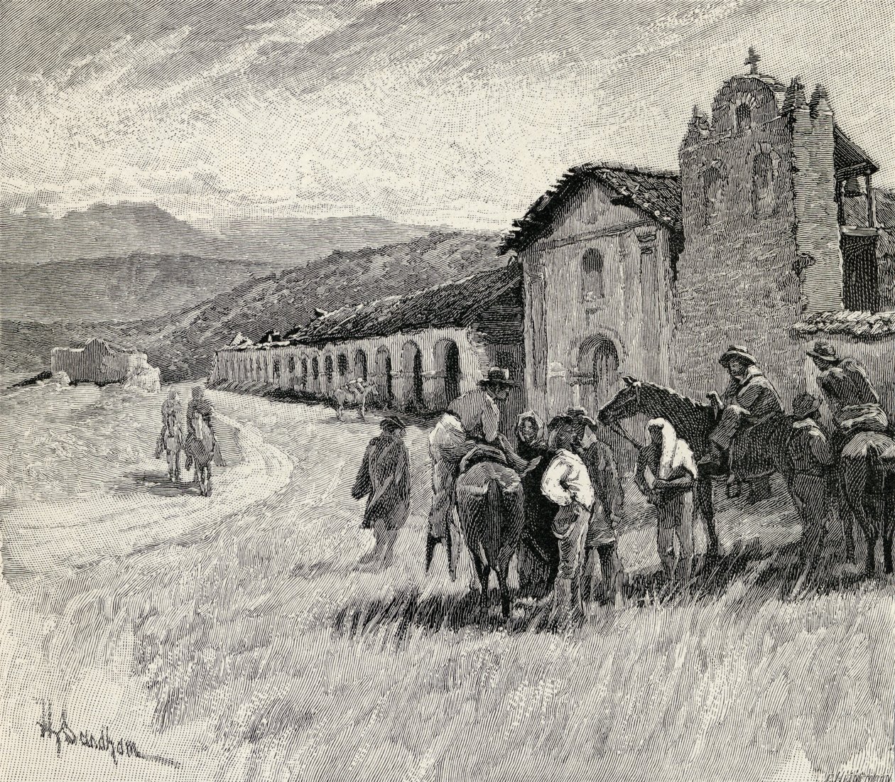 Mission Santa Ynez or Ines, Solvang, California, from 