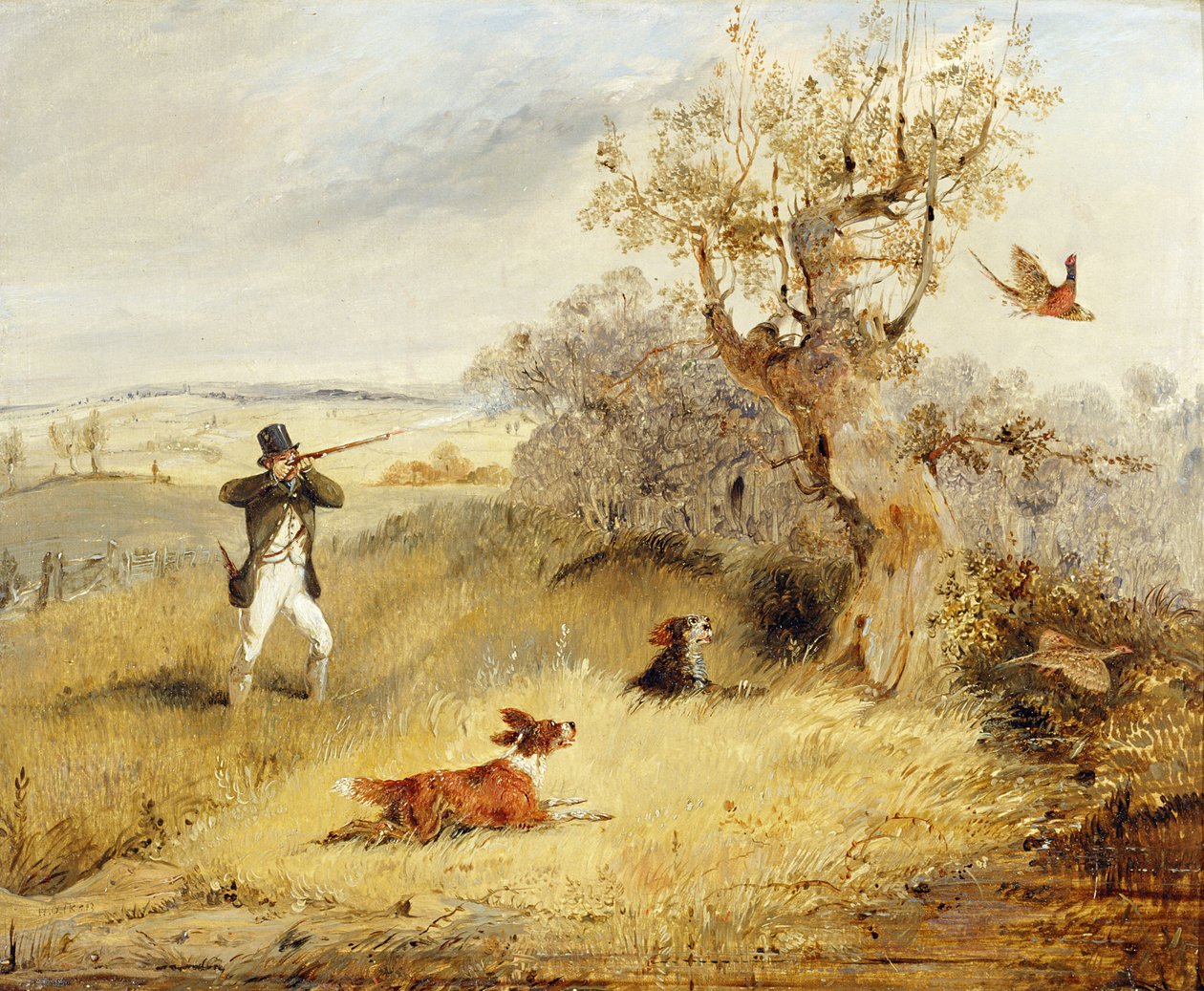Pheasant Shooting by Henry Thomas Alken
