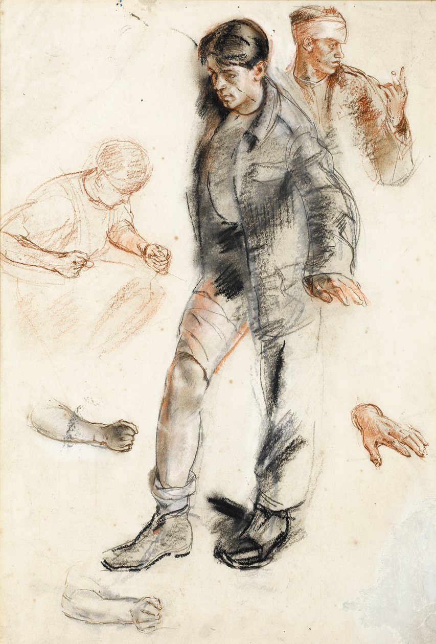 Study for An Advanced Dressing Station in France by Henry Tonks